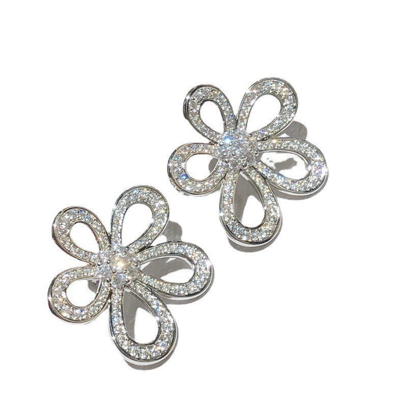 Hollow Sunflower Earrings For Women