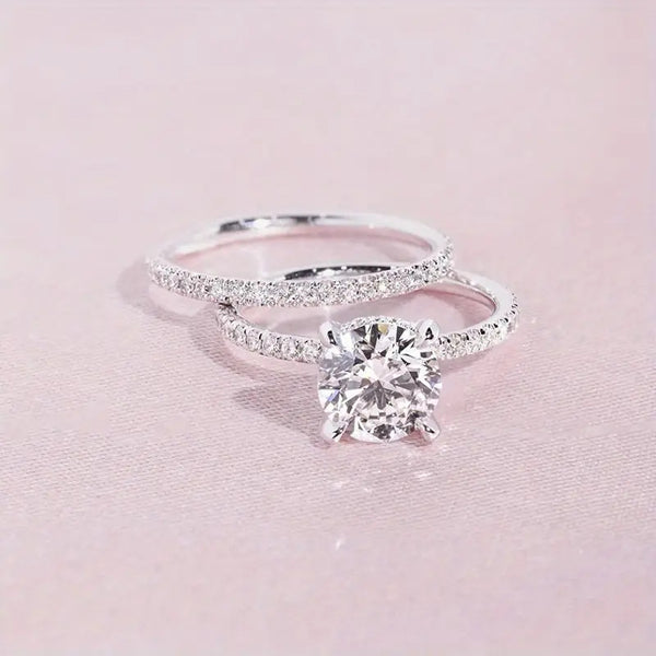 Simple And Versatile Geometric Punk Diamond Women's Ring