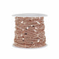 10m Roll Copper Cross Clip Chain Round O Clip