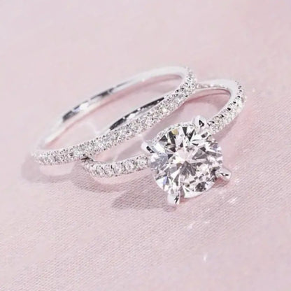 Simple And Versatile Geometric Punk Diamond Women's Ring