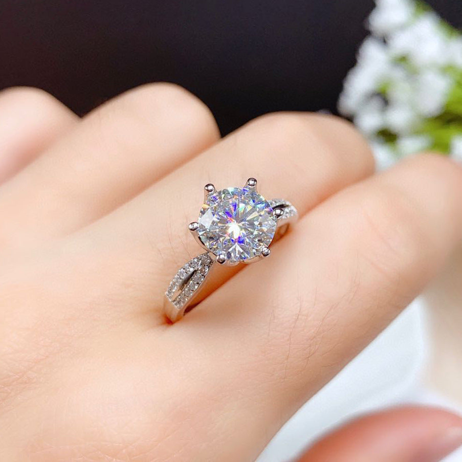 Full Diamond Zircon Open Ring For Women