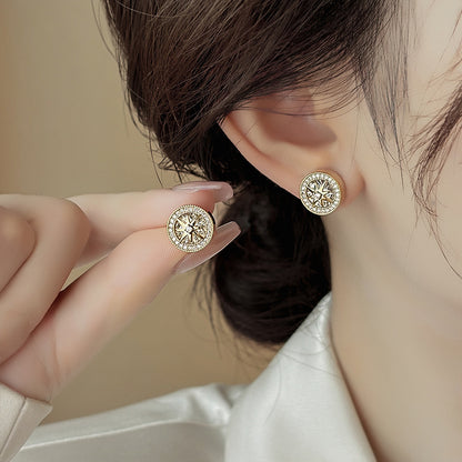 Zircon Temperament Stud Earrings For Women