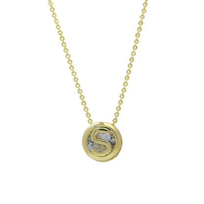18k Gold-plated Geometric Hollow Circular Necklace In Brass