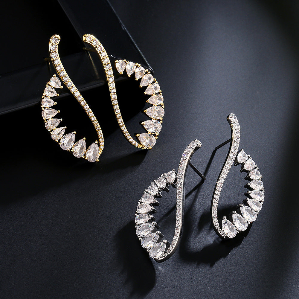 Minimalist Geometric Line Earrings For Women