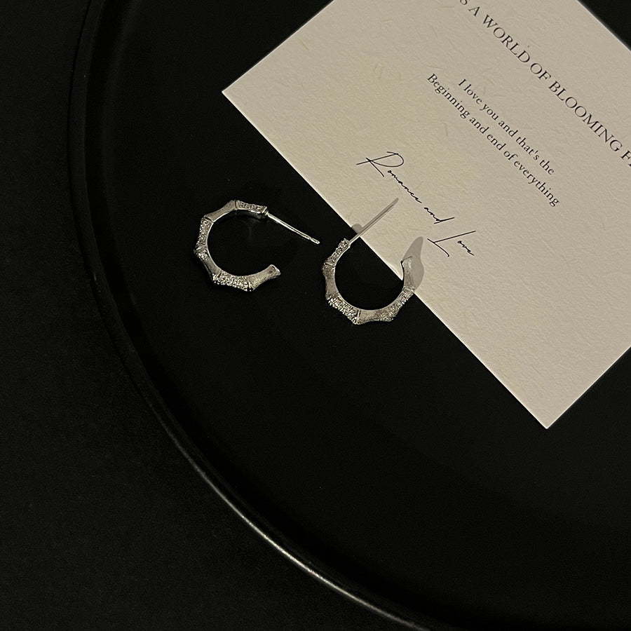 Vintage Bamboo Bracelet Mid-ancient Flowers