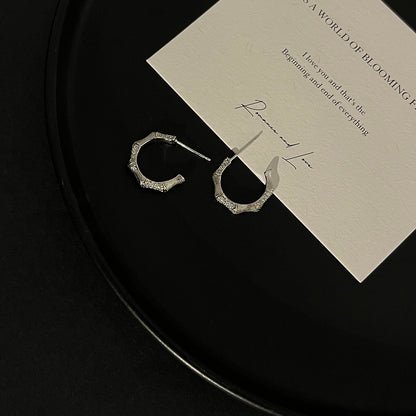 Vintage Bamboo Bracelet Mid-ancient Flowers