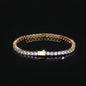Hip-hop Spring-clasp Zircon Tennis Bracelet Jewelry
