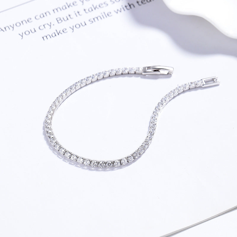 925 Sterling Silver Full Diamond Bracelet For Women