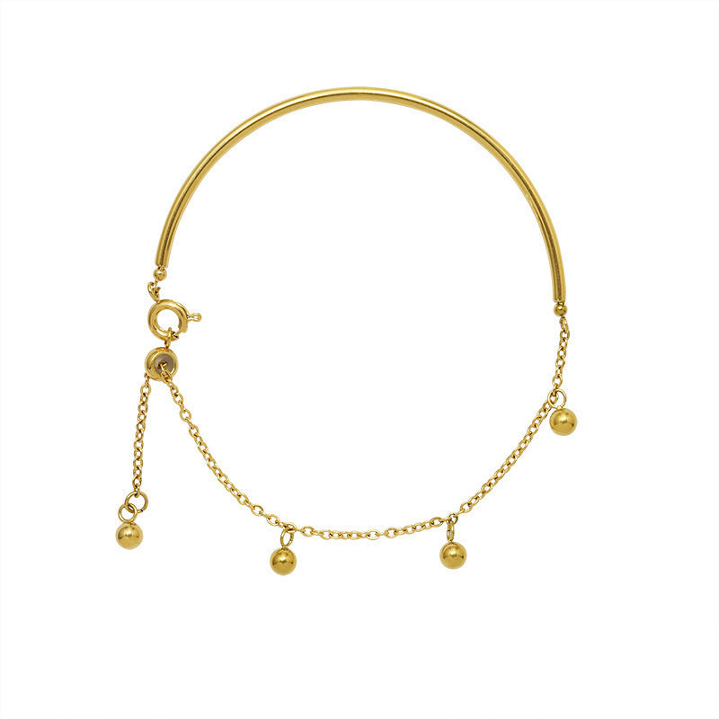 Titanium Steel Ball Lucky Bead Bracelet