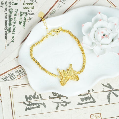 Simple And Sophisticated Hollow Butterfly Bracelet For Women