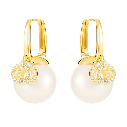 Light Luxury Pearl Shell Pearl Earrings